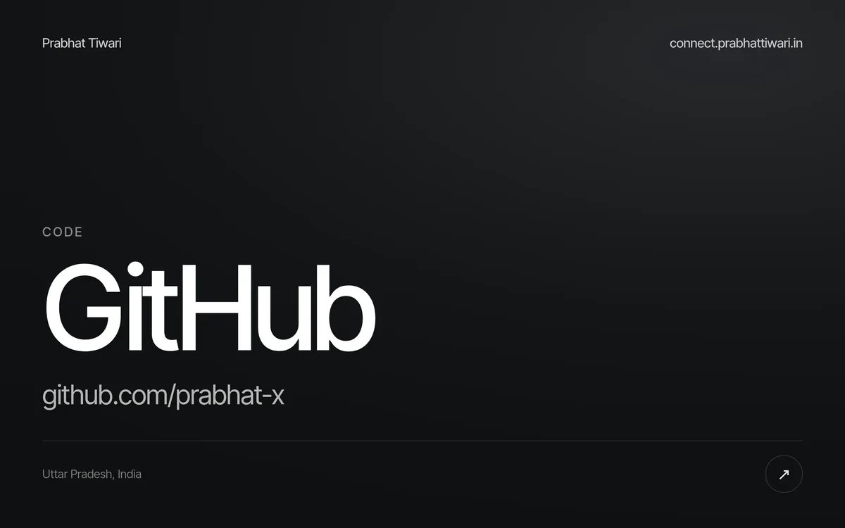 GitHub, screen 1