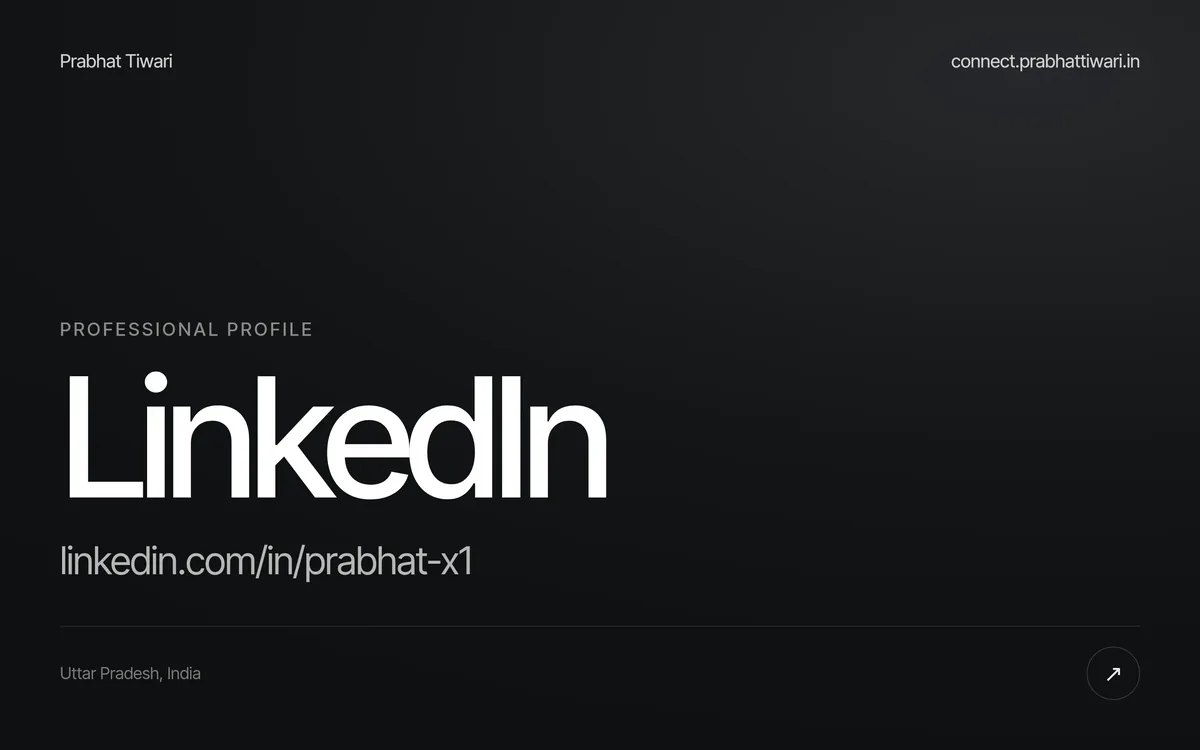 LinkedIn, screen 1