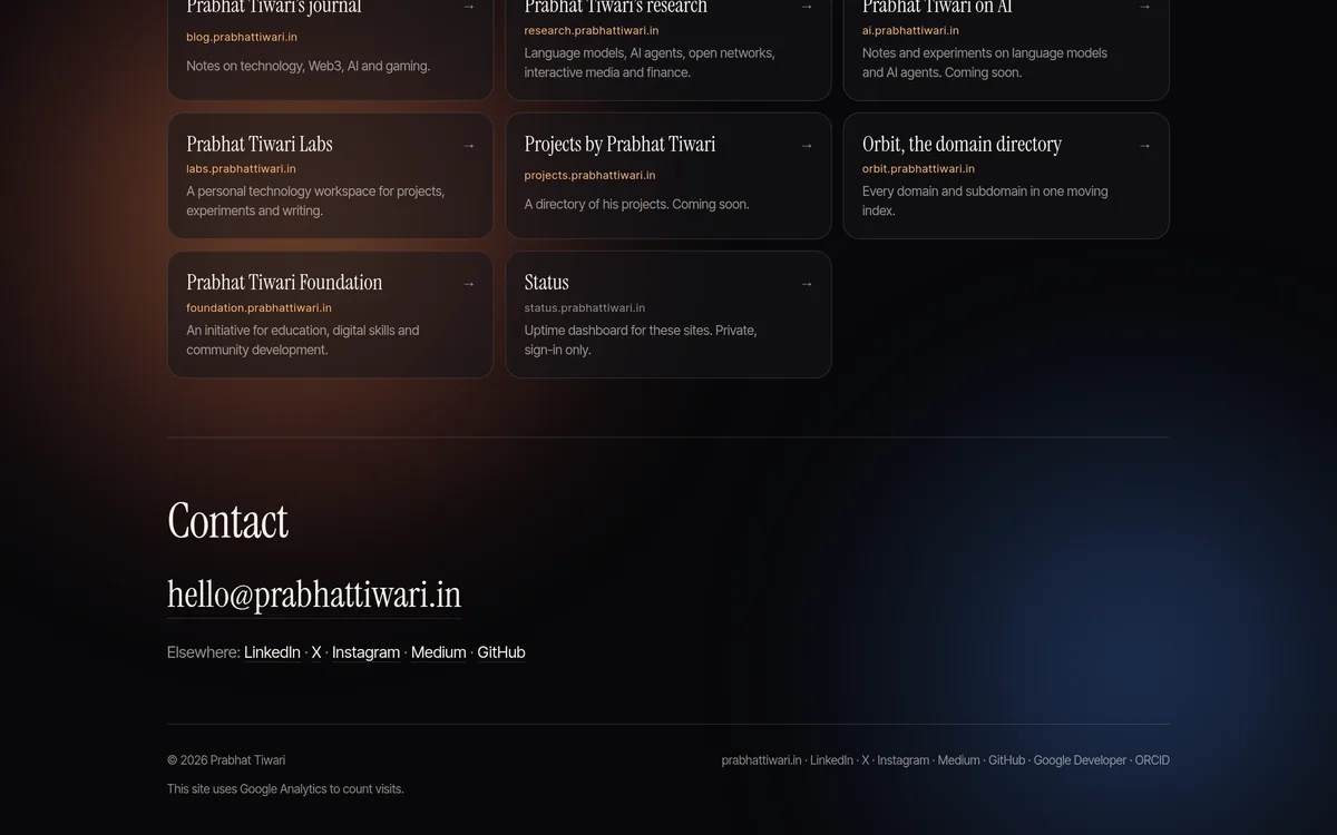 Website, screen 3